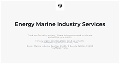 Desktop Screenshot of energymarineindustry.com