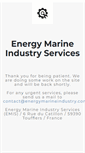 Mobile Screenshot of energymarineindustry.com