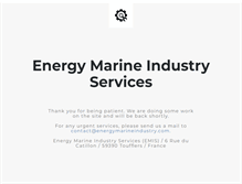 Tablet Screenshot of energymarineindustry.com